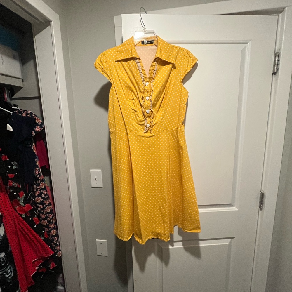 Yellow Polka Dot Dress